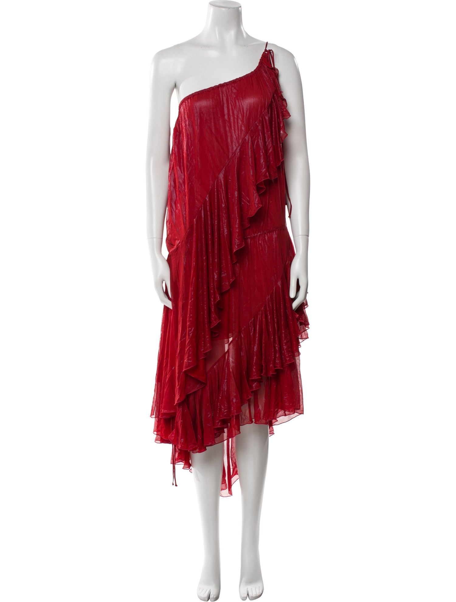 Burberry One-Shoulder Knee-Length Dress w/ Tags