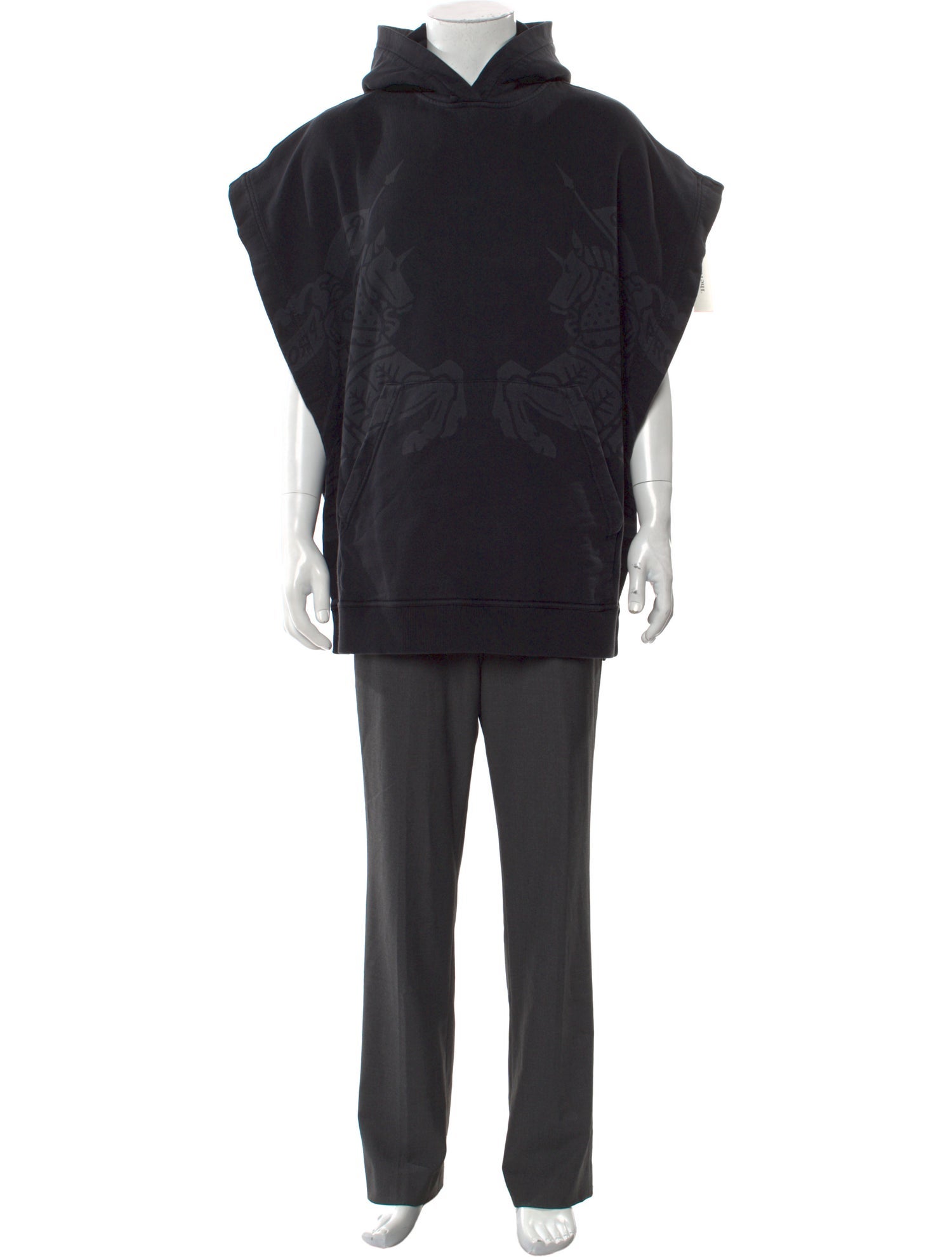 Burberry Crew Neck Short Sleeve Hoodie w/ Tags