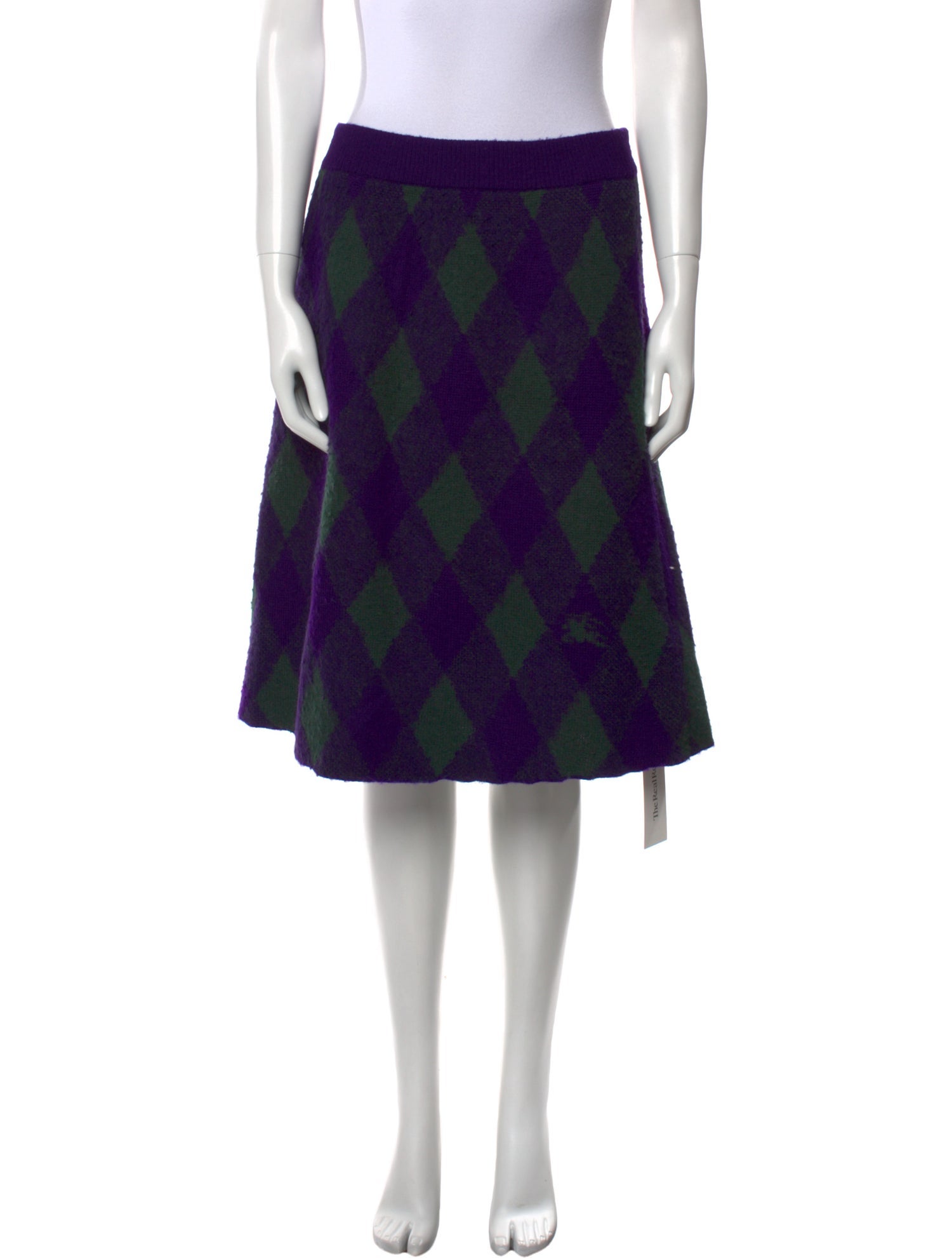 Burberry Wool Knee-Length Skirt w/ Tags