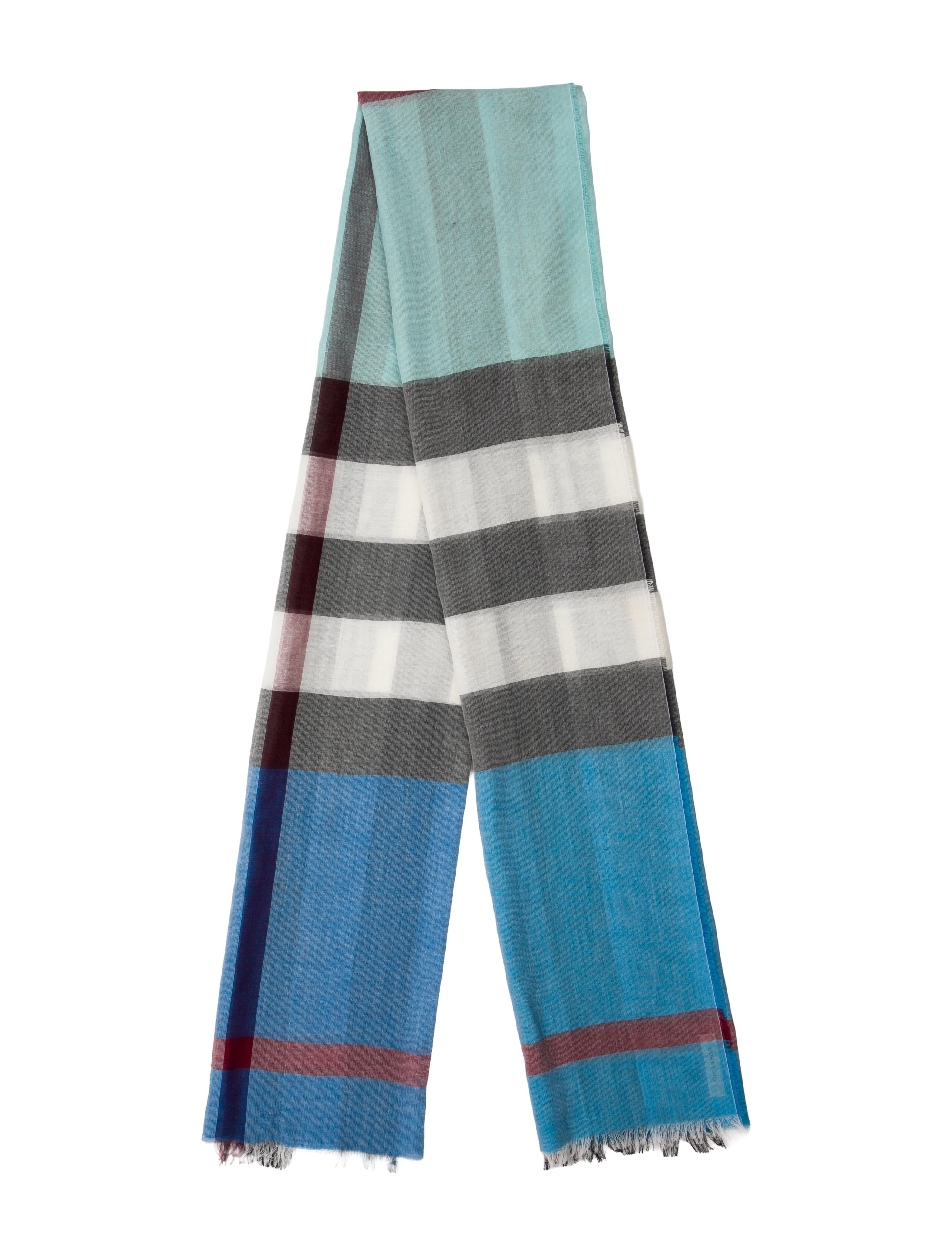 Burberry Stripe Motif Striped Scarf