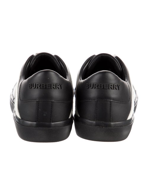 Burberry Leather Graphic Print Sneakers