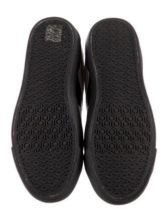 Burberry Leather Graphic Print Sneakers