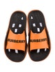 Burberry Rubber Colorblock Pattern Slides