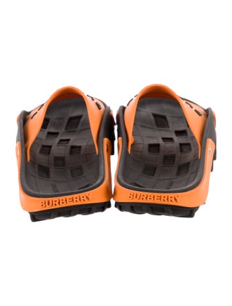 Burberry Rubber Colorblock Pattern Slides