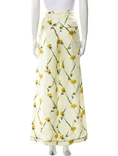 Burberry Silk Wide Leg Pants