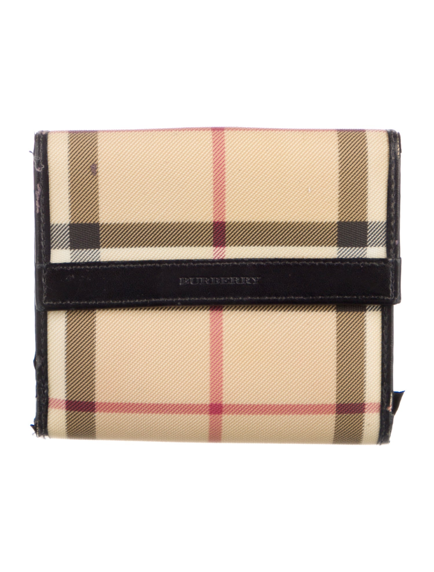 Burberry Nova Check Pattern Compact Wallet
