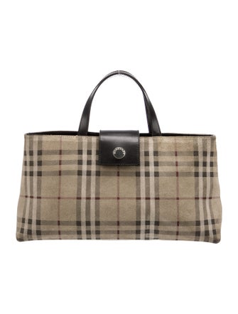 Burberry Nova Check Top Handle Bag