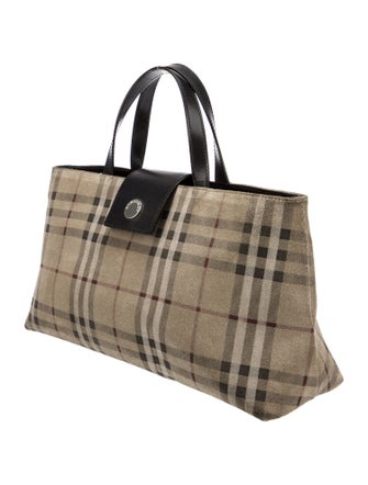 Burberry Nova Check Top Handle Bag