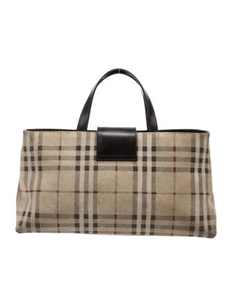 Burberry Nova Check Top Handle Bag