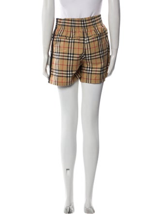 Burberry Plaid Print Mini Shorts