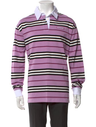 Burberry Striped Collar Polo Shirt