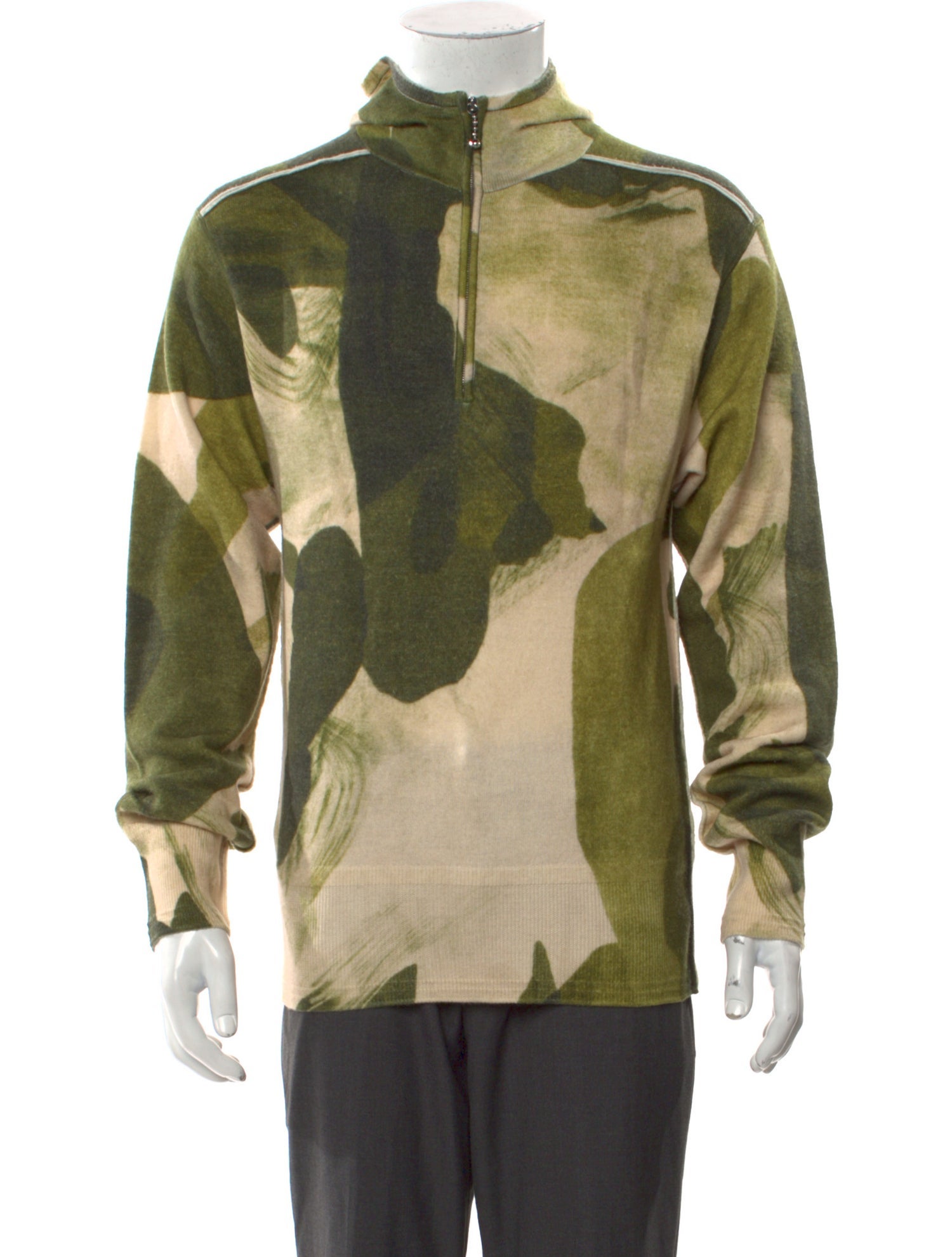Burberry Wool Camouflage Print Sweatshirt w/ Tags