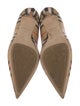 Burberry House Check Pattern Leather Pumps