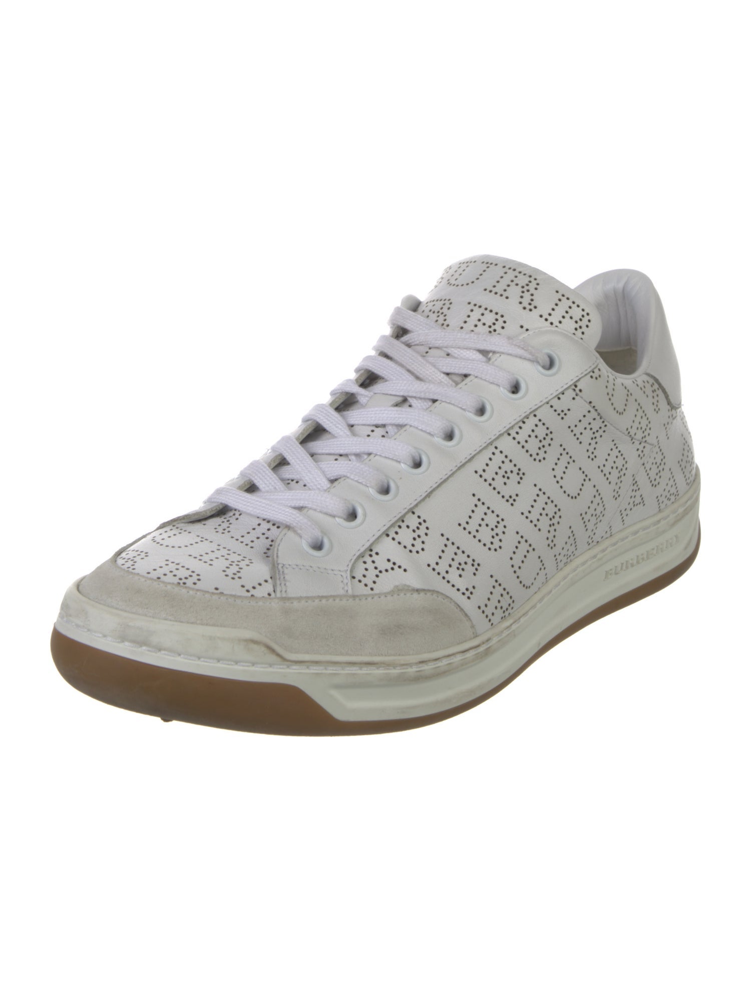 Burberry Leather Printed Sneakers