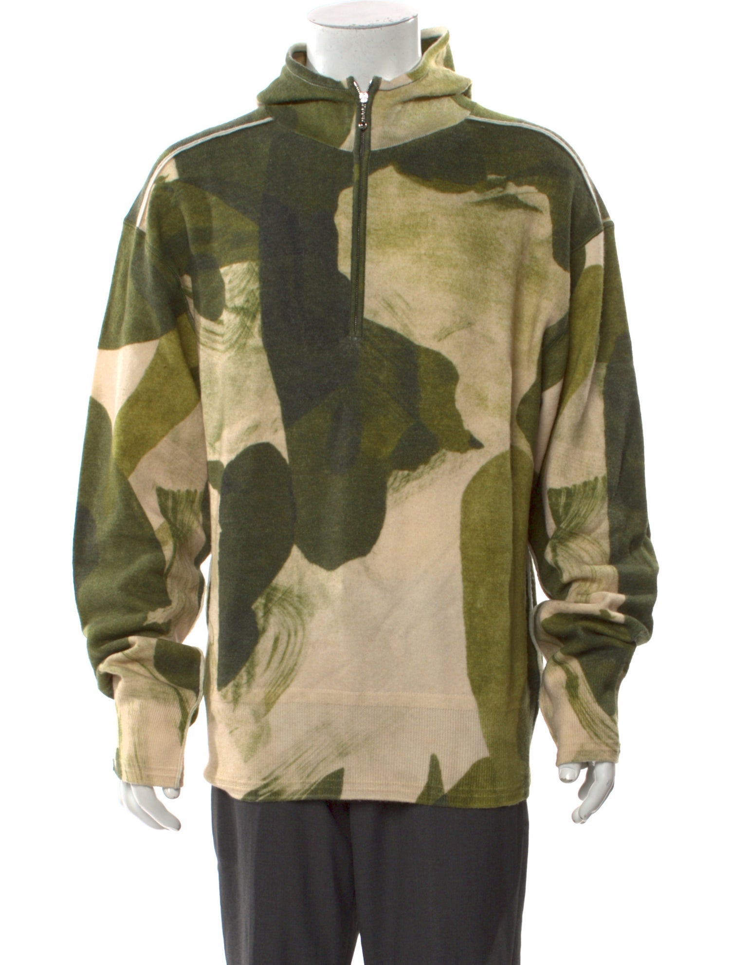 Burberry Wool Camouflage Print Hoodie w/ Tags