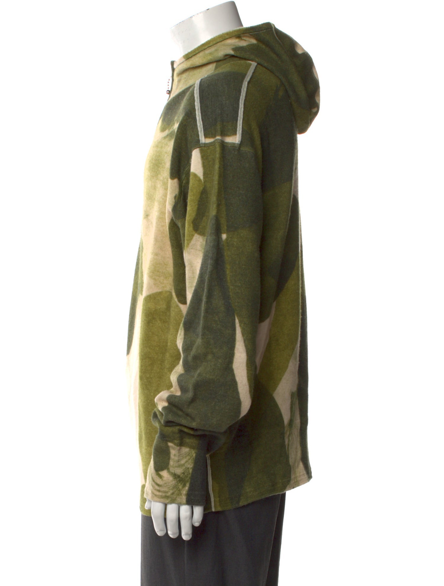 Burberry Wool Camouflage Print Hoodie w/ Tags