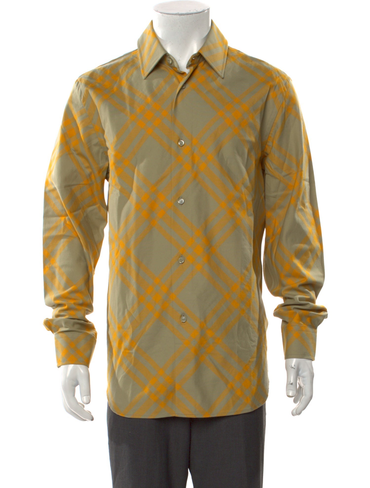 Burberry Plaid Print Long Sleeve Shirt w/ Tags