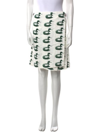 Burberry Printed Knee-Length Skirt