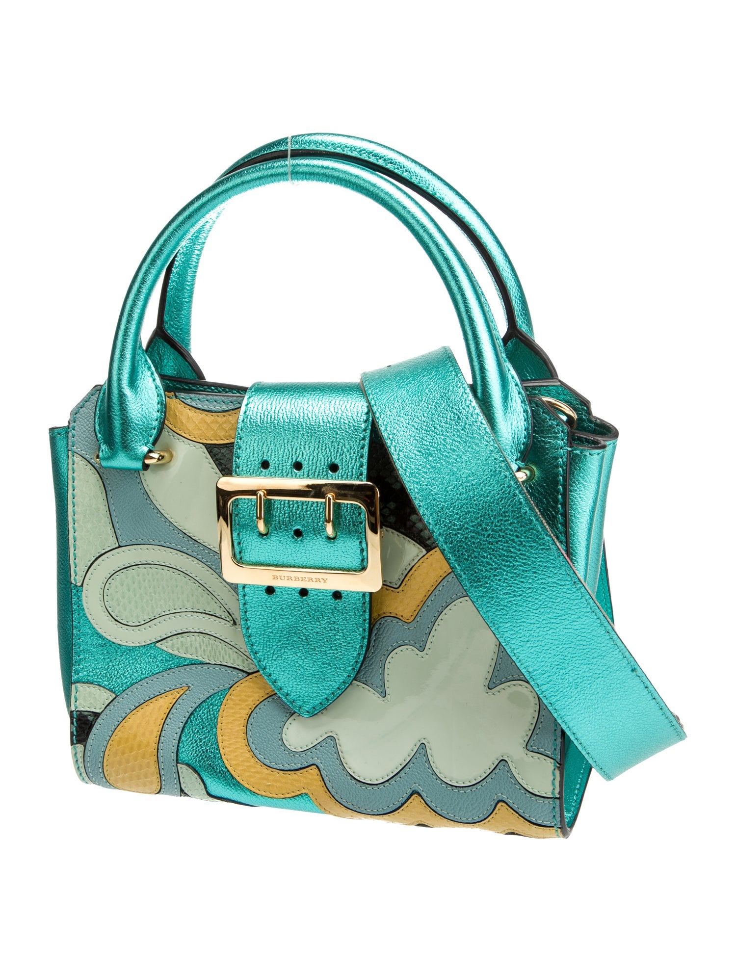 Burberry Leather Buckle Tote