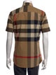 Burberry Plaid Print Short Sleeve Shirt