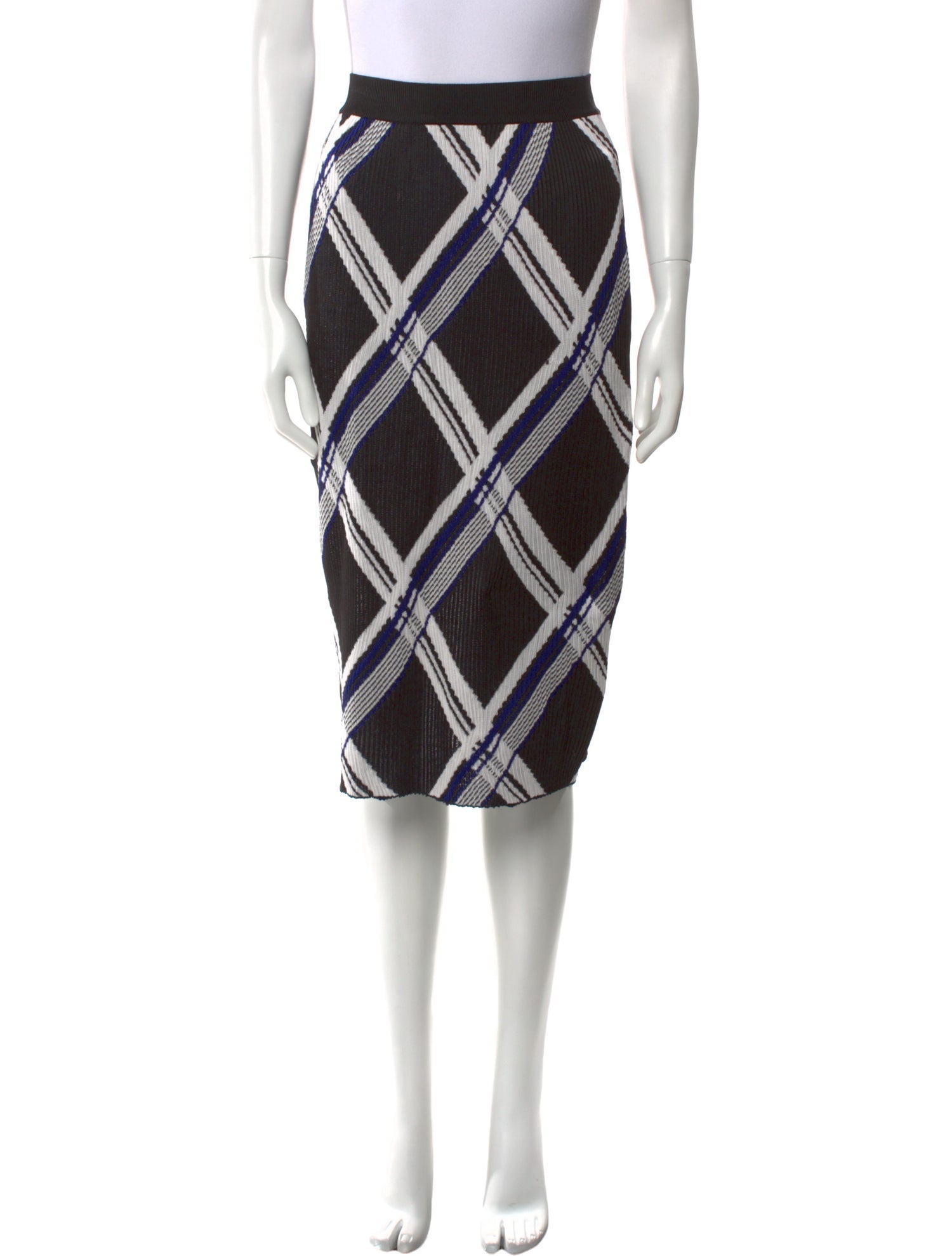 Burberry Silk Knee-Length Skirt w/ Tags