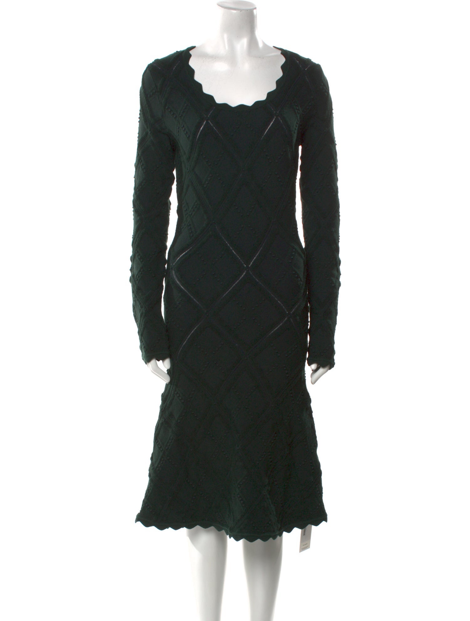Burberry Wool Midi Length Dress w/ Tags