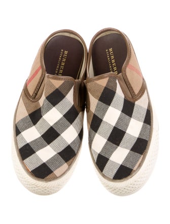 Burberry Prorsum House Check Pattern Canvas Sneakers