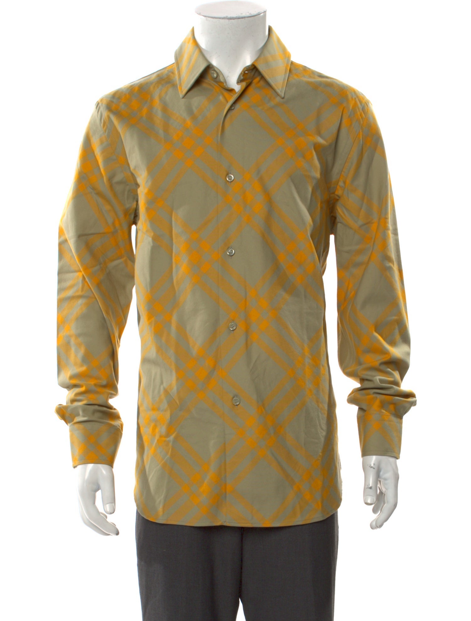 Burberry Plaid Print Long Sleeve Shirt w/ Tags