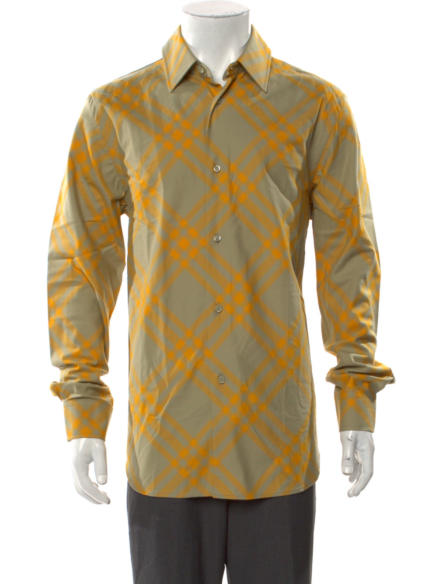 Burberry Plaid Print Long Sleeve Shirt w/ Tags