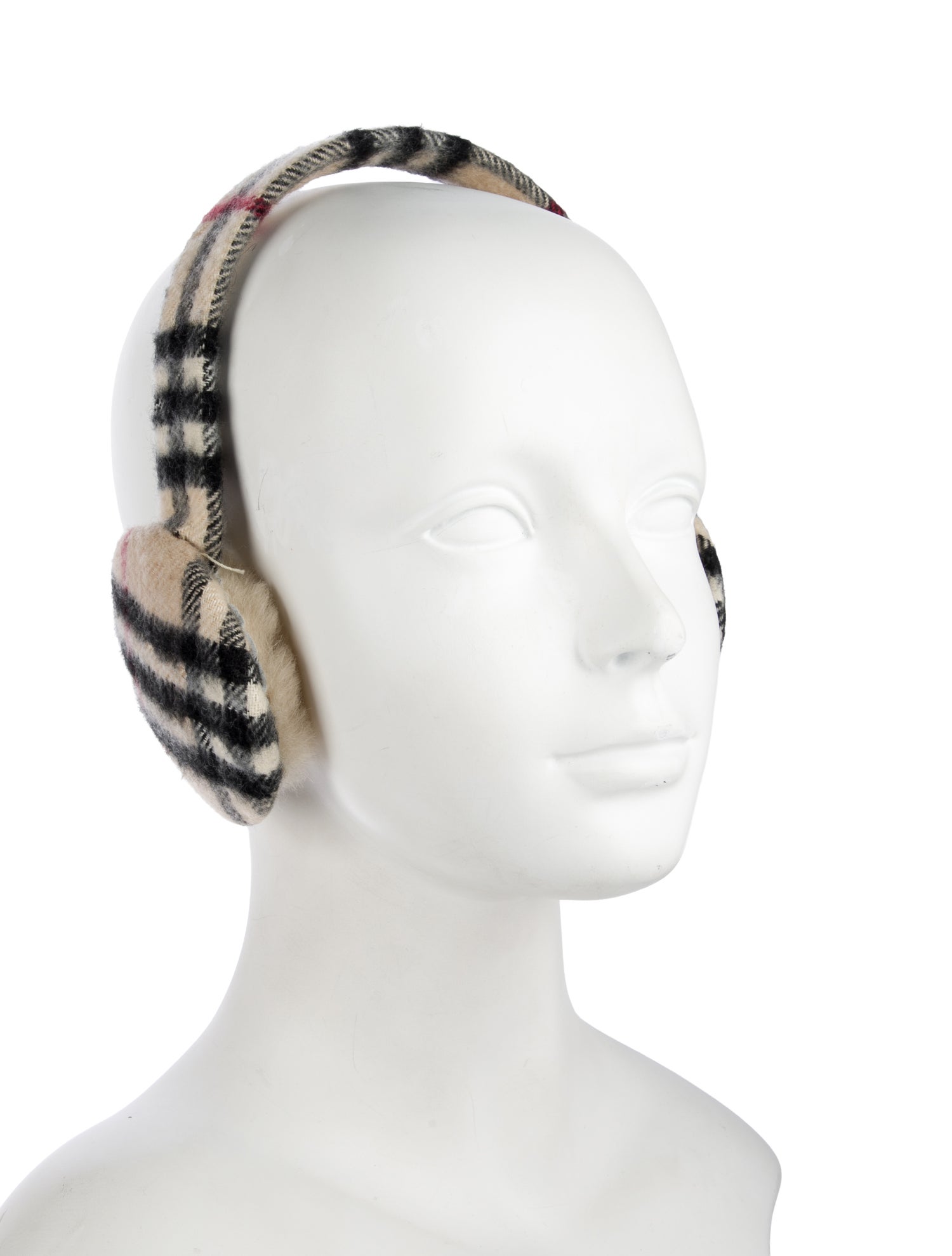 Burberry London Nova Check Cashmere Ear Muffs