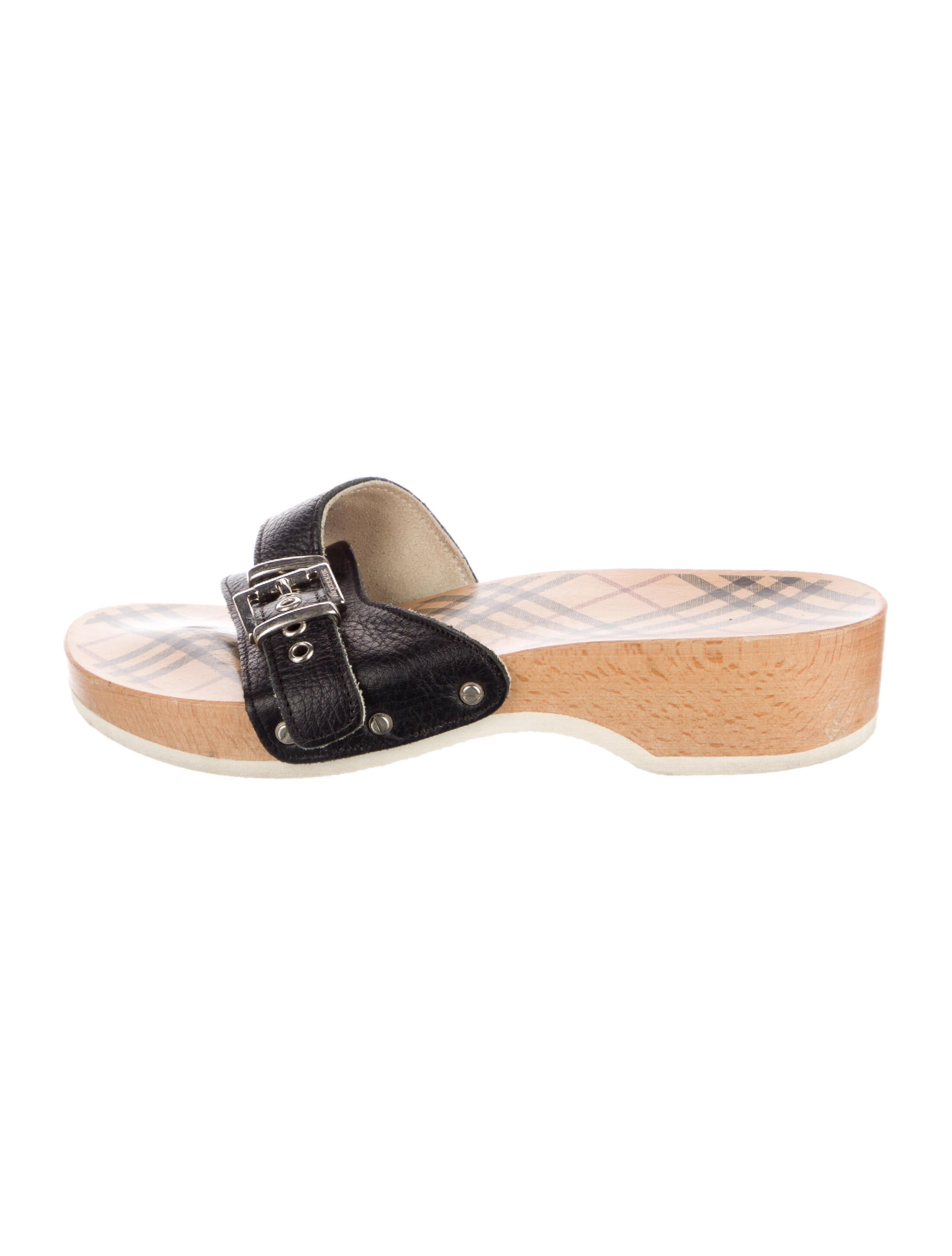 Burberry Leather Slides