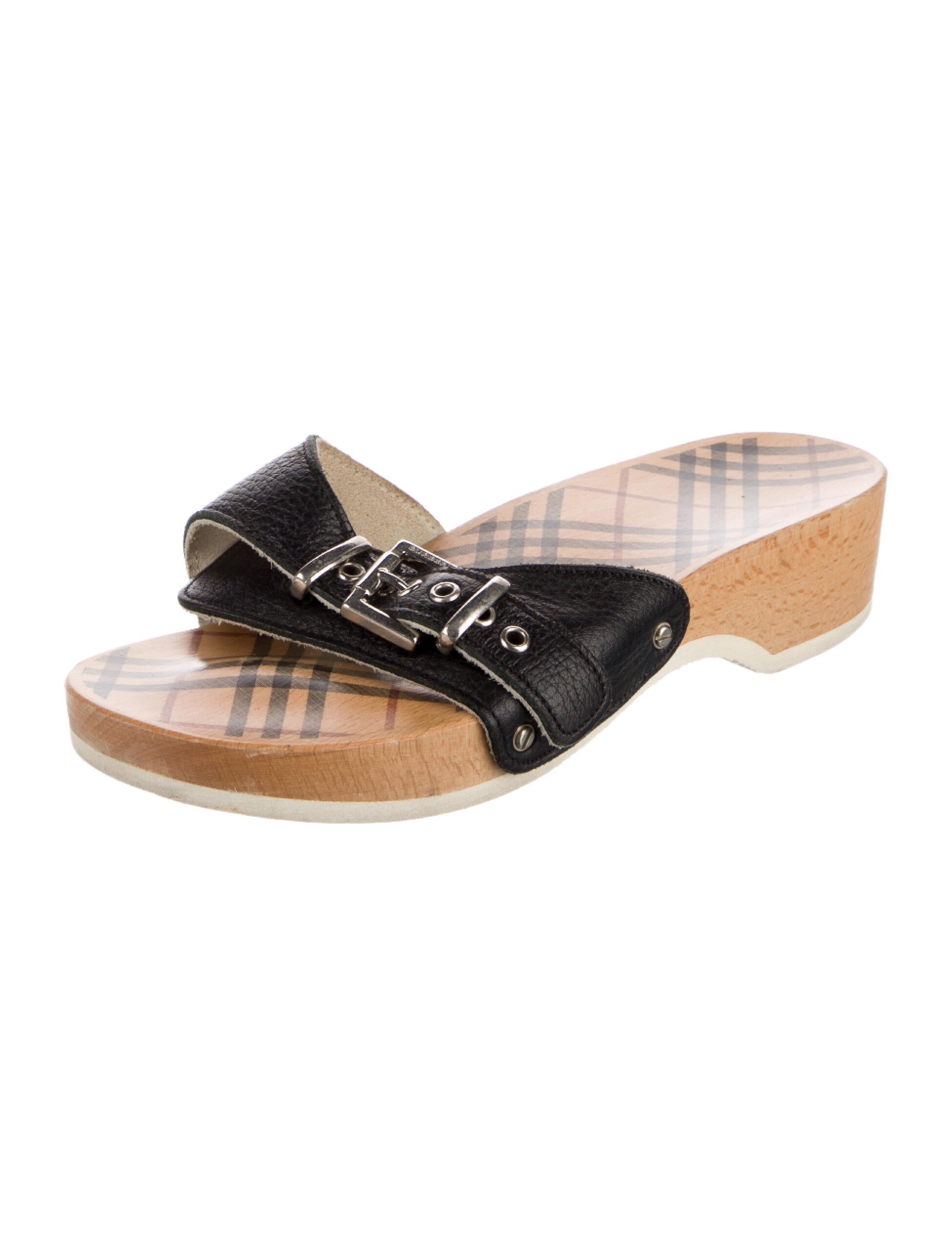 Burberry Leather Slides
