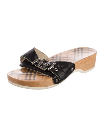 Burberry Leather Slides