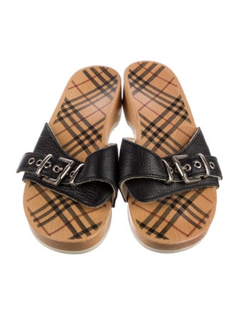 Burberry Leather Slides