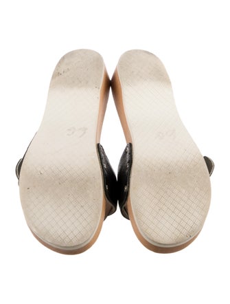 Burberry Leather Slides