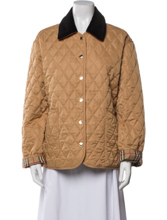 Burberry Nylon Colorblock Pattern Jacket