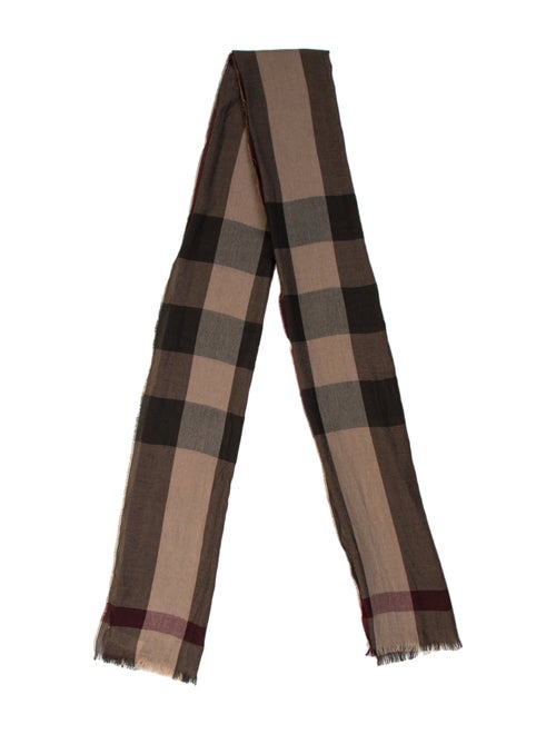 Burberry Cashmere House Check Pattern Scarf