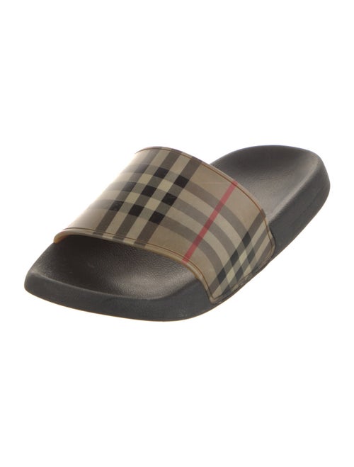 Burberry Nova Check Pattern Rubber Slides