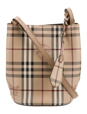 Burberry Haymarket Check Bucket Bag