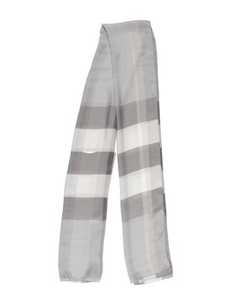 Burberry TB Monogram Striped Scarf