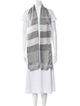Burberry TB Monogram Striped Scarf