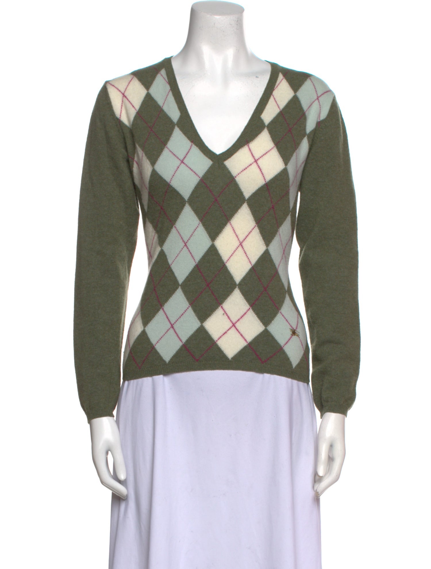 Burberry Merino Wool Printed Sweater