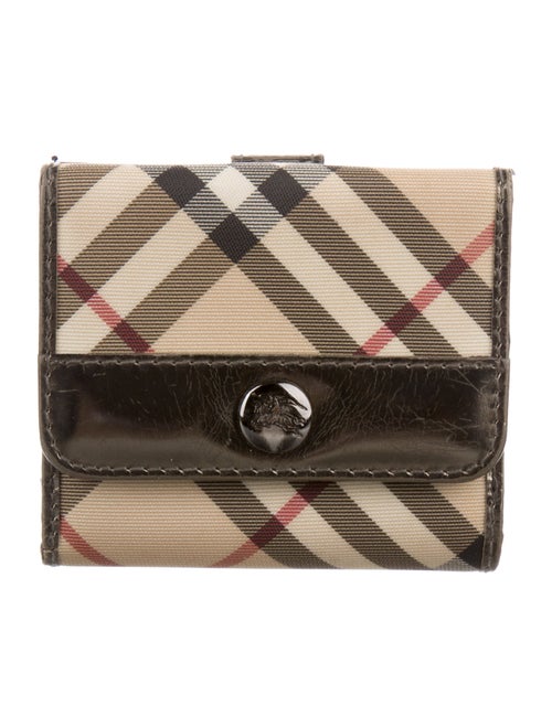 Burberry Nova Check Pattern Trifold Wallet