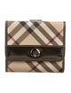 Burberry Nova Check Pattern Trifold Wallet