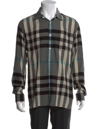 Burberry House Check Pattern Long Sleeve Shirt
