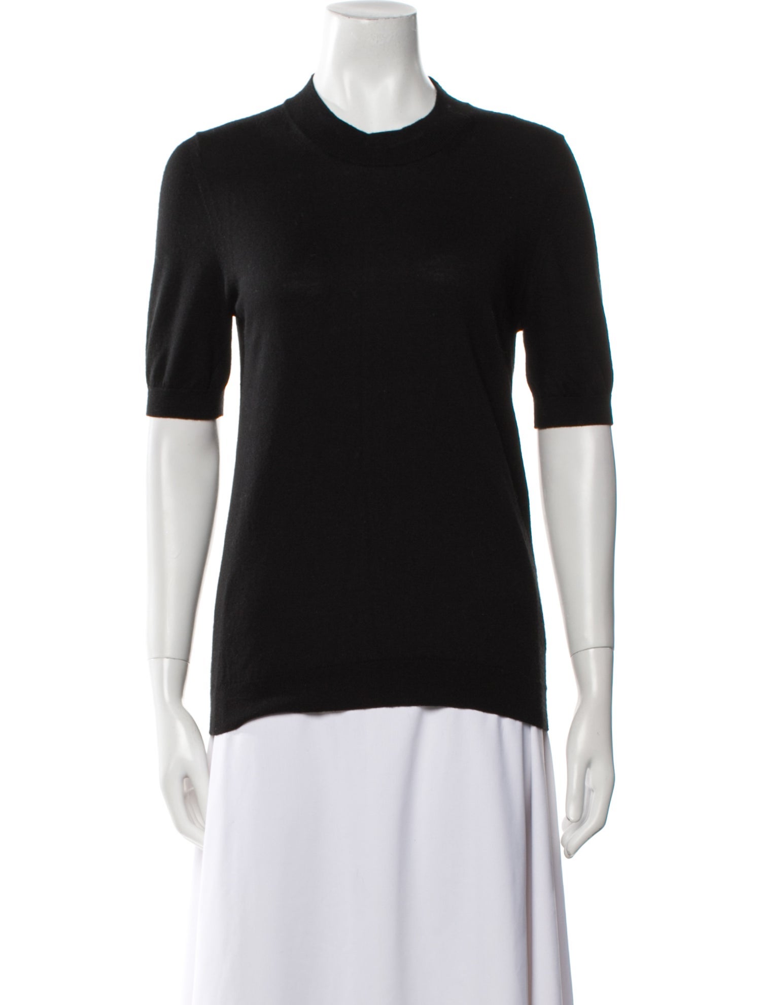 Burberry Silk Crew Neck T-Shirt