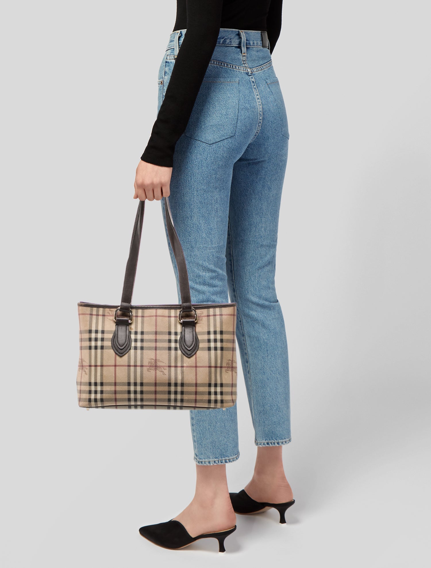 Burberry Haymarket Check Shoulder Bag
