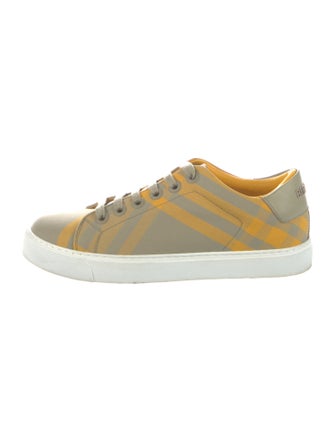 Burberry Exploded Check Pattern Canvas Sneakers
