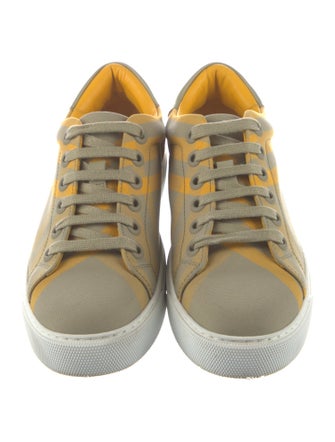 Burberry Exploded Check Pattern Canvas Sneakers