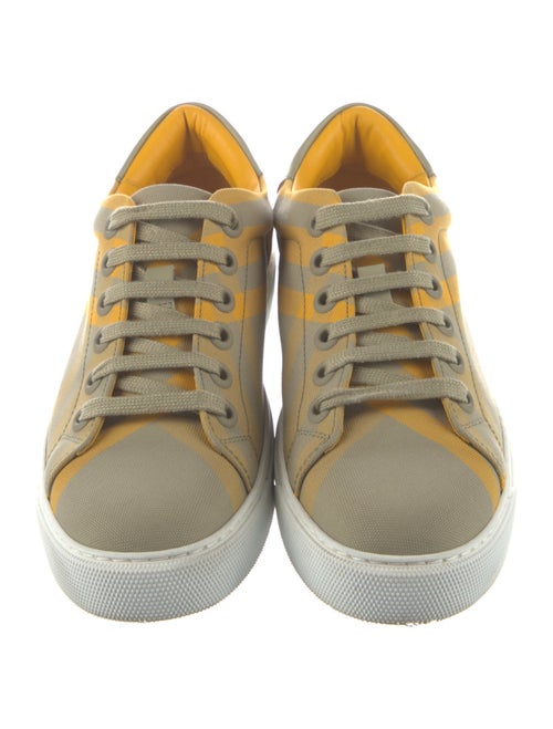 Burberry Exploded Check Pattern Canvas Sneakers